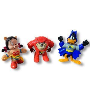 McDonald’s Happy Meal Toys 1991 Looney Tunes Super Heroes Set Daffy Taz Petunia
